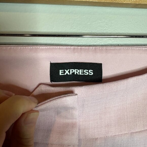 NWT Express Straight Ankle High Rise dress pants in light pink - Picture 3 of 7